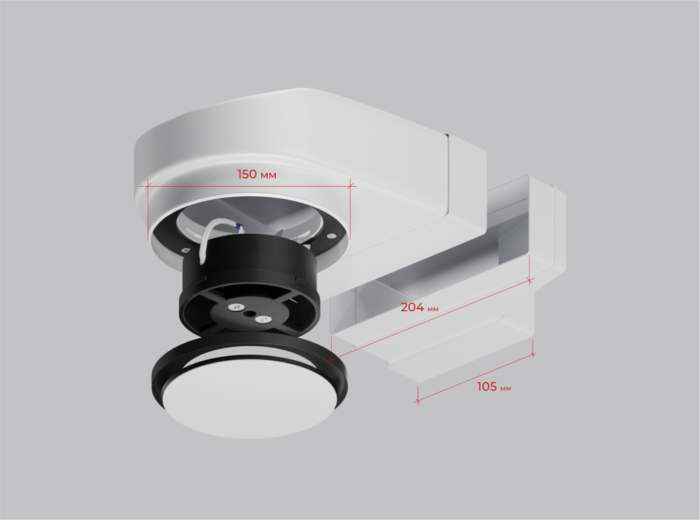 FRD 01-1 AIRBOX Теневая вытяжка, оснащённая электромотором